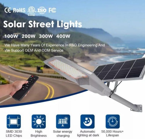 Solar LED Street Light 100w 200w